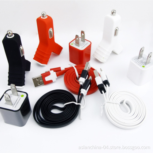 Colorful 3 in 1 for iPhone 5 Chargers Kits (AK-046)